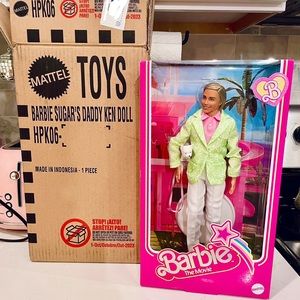 Sugar’s Daddy Ken NIB Barbie the Movie, come with shipper